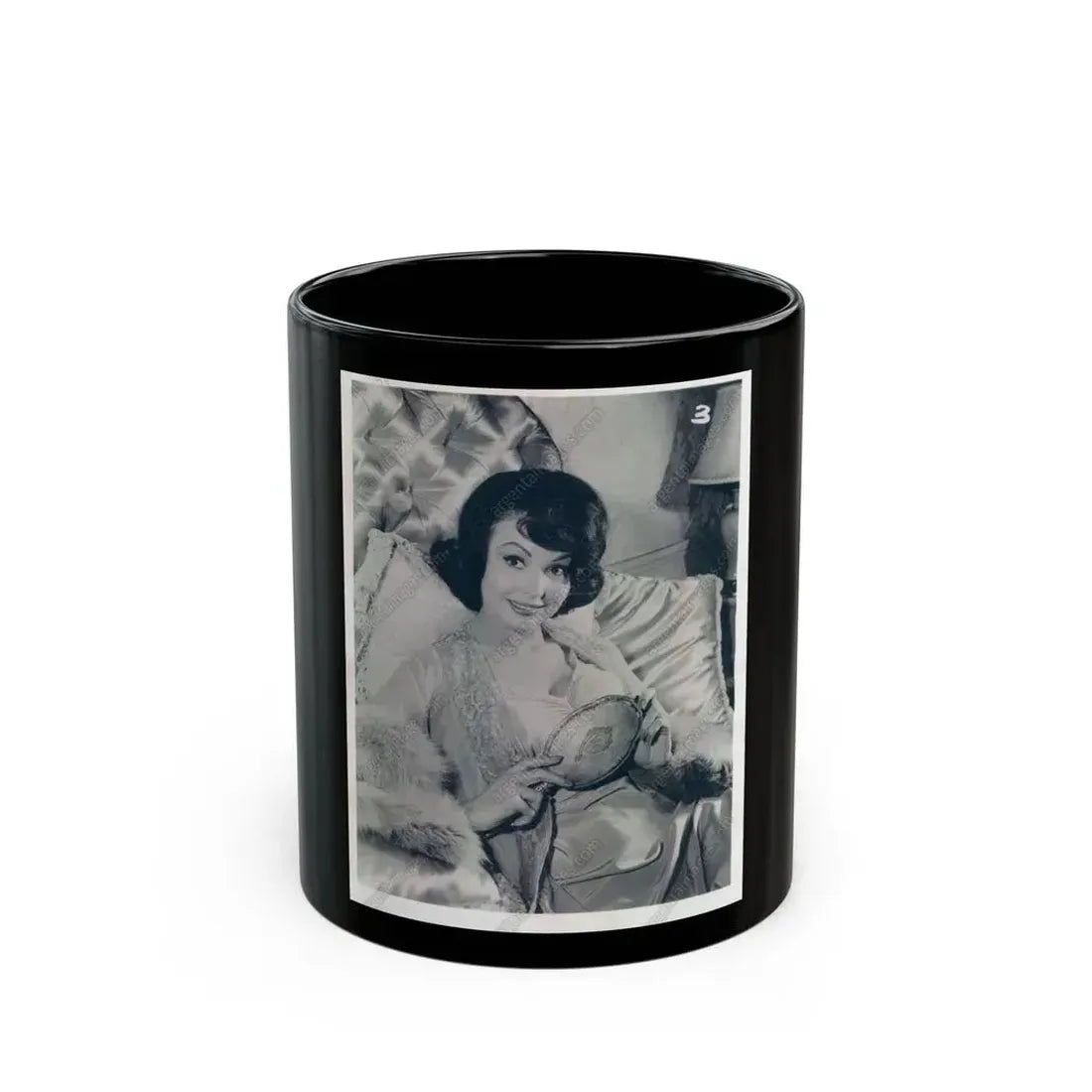 Francine York #12 1 (Vintage Female Icon) Black Coffee Mug 11oz - Go Mug Yourself