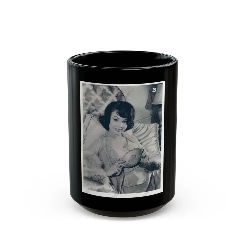 Francine York #12 1 (Vintage Female Icon) Black Coffee Mug 15oz - Go Mug Yourself