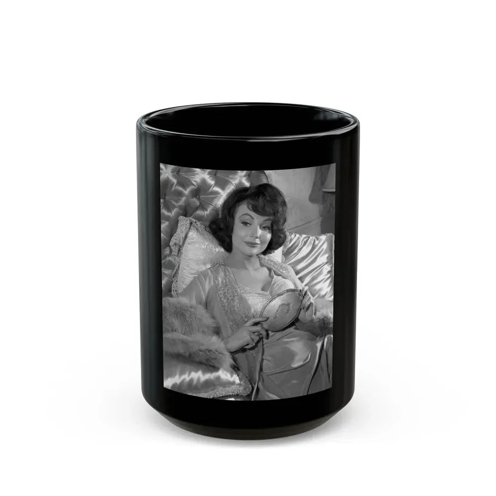 Francine York #14 (Vintage Female Icon) Black Coffee Mug 15oz - Go Mug Yourself