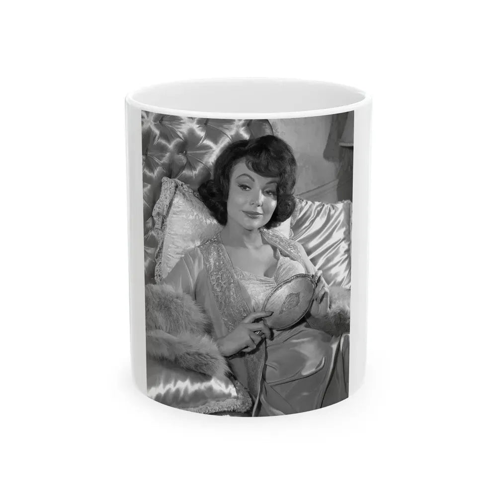 Francine York #14 (Vintage Female Icon) White Coffee Mug 11oz - Go Mug Yourself