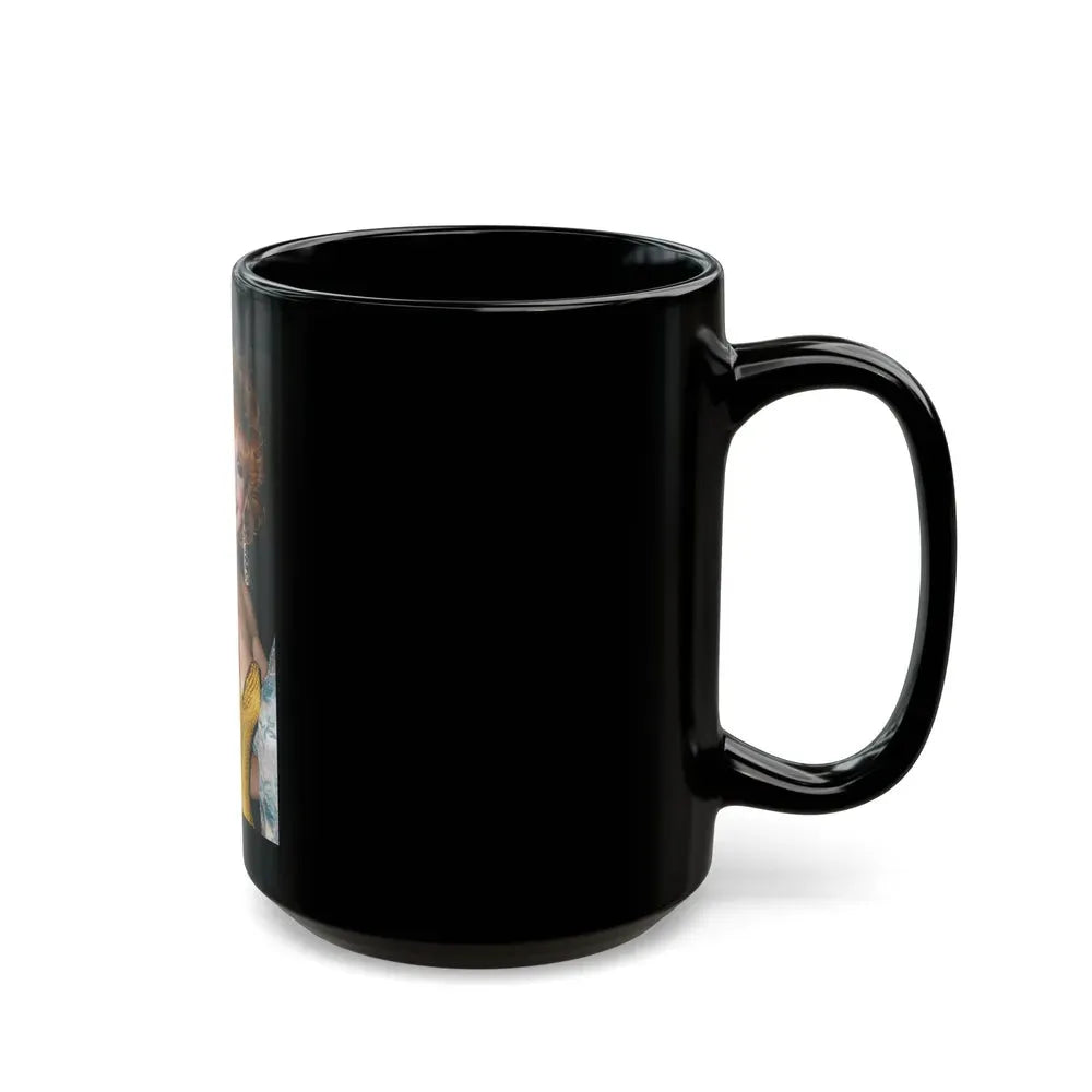 Francine York #167 (Vintage Female Icon) Black Coffee Mug - Go Mug Yourself