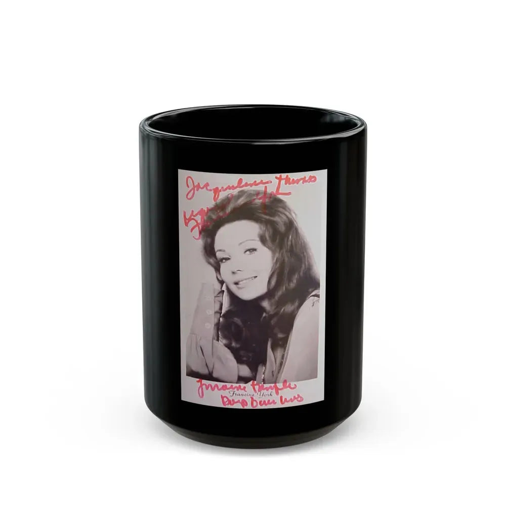 Francine York #17 (Vintage Female Icon) Black Coffee Mug 15oz - Go Mug Yourself