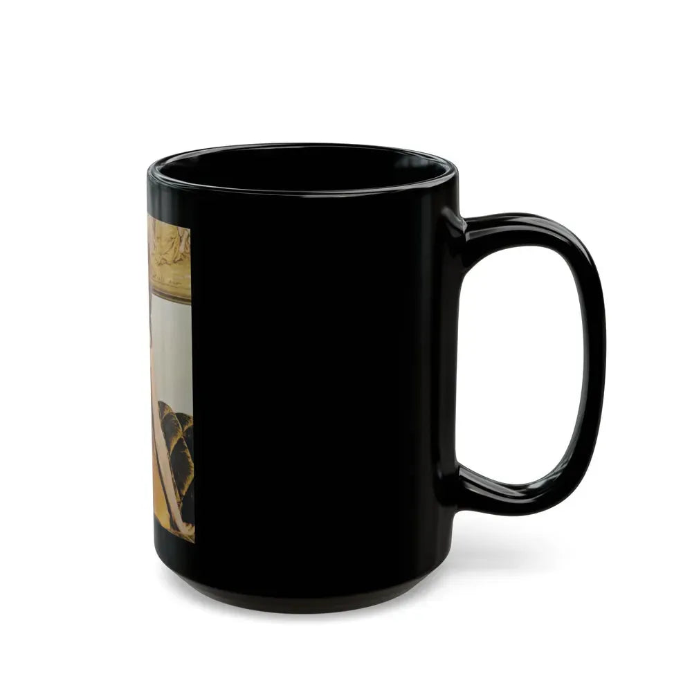 Francine York #18 (Vintage Female Icon) Black Coffee Mug - Go Mug Yourself