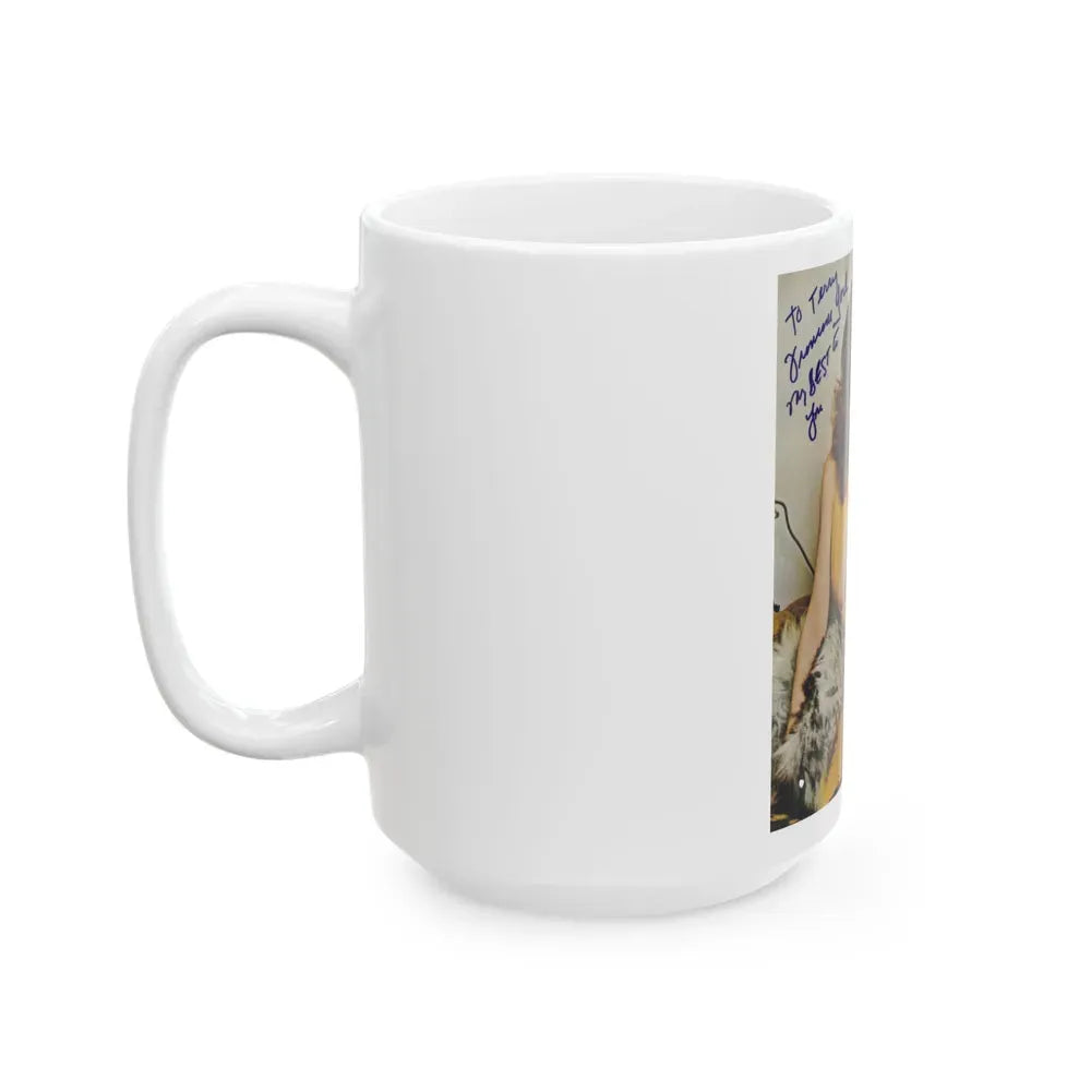 Francine York #18 (Vintage Female Icon) White Coffee Mug - Go Mug Yourself
