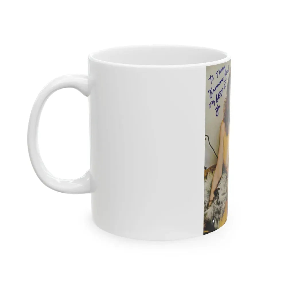 Francine York #18 (Vintage Female Icon) White Coffee Mug - Go Mug Yourself