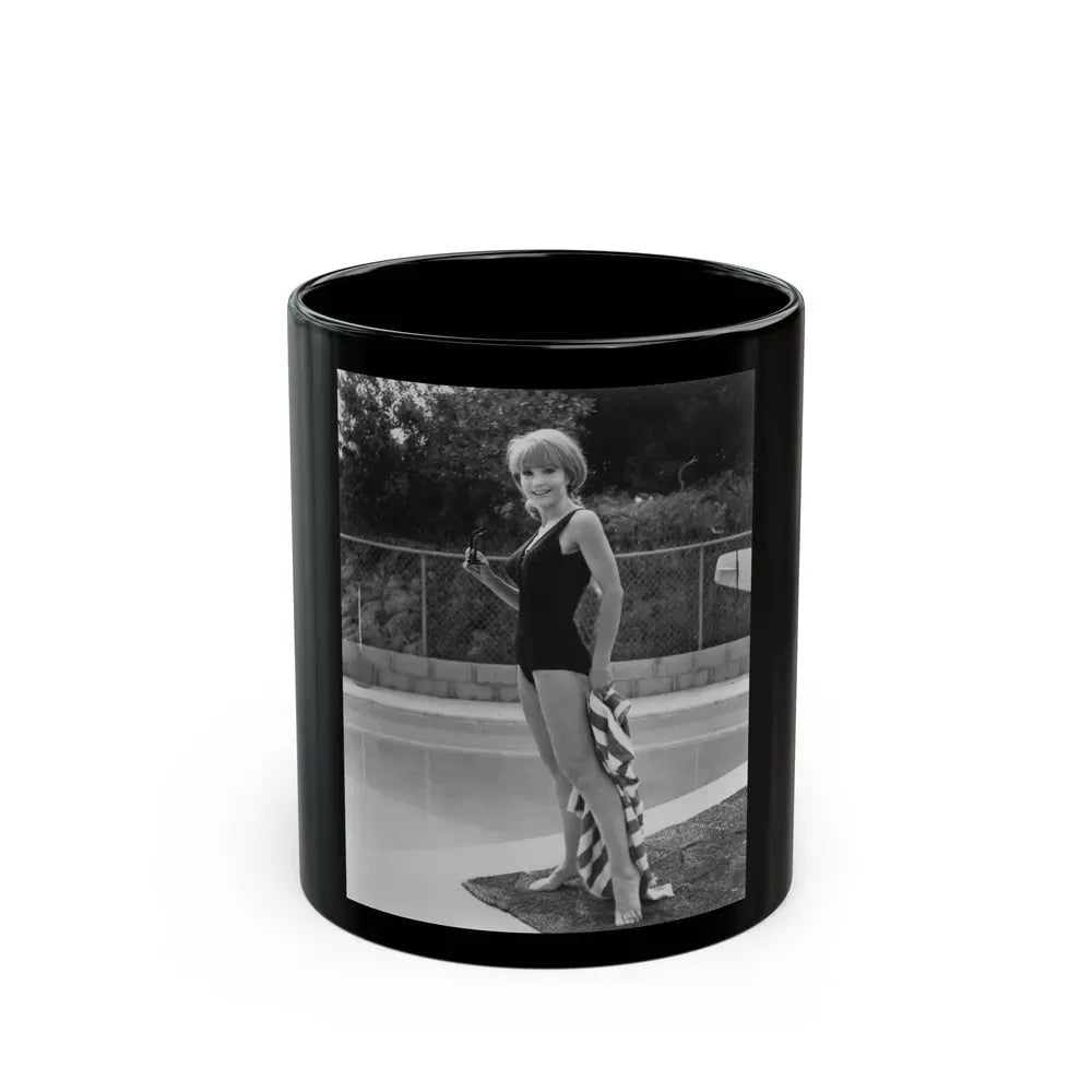 Francine York #182 (Vintage Female Icon) Black Coffee Mug 11oz - Go Mug Yourself