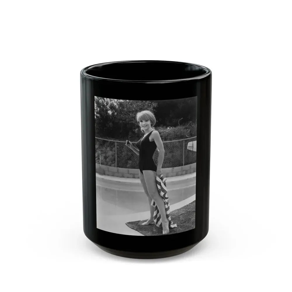 Francine York #182 (Vintage Female Icon) Black Coffee Mug 15oz - Go Mug Yourself
