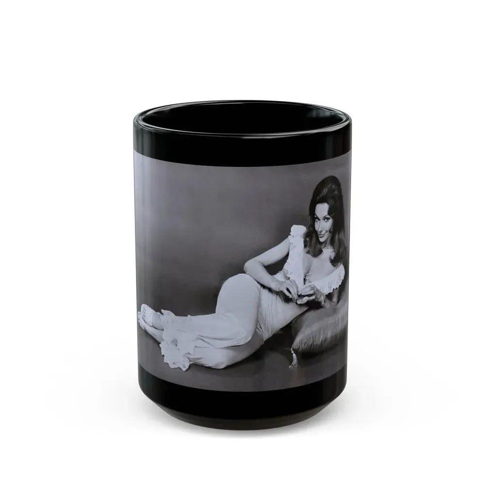 Francine York #183 (Vintage Female Icon) Black Coffee Mug 15oz - Go Mug Yourself
