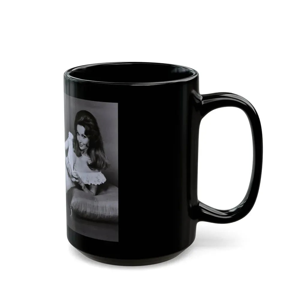 Francine York #183 (Vintage Female Icon) Black Coffee Mug - Go Mug Yourself