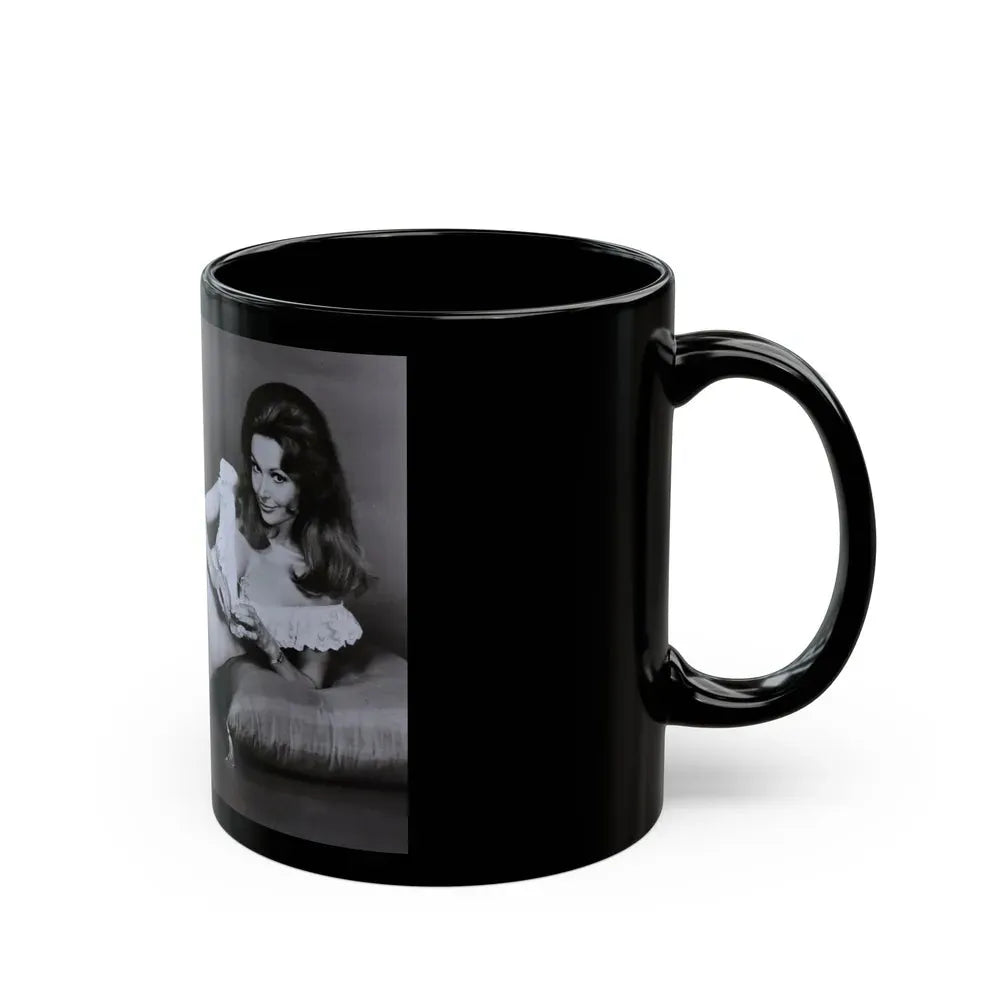 Francine York #183 (Vintage Female Icon) Black Coffee Mug - Go Mug Yourself
