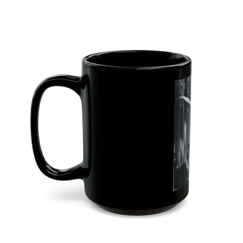 Francine York #185 (Vintage Female Icon) Black Coffee Mug - Go Mug Yourself