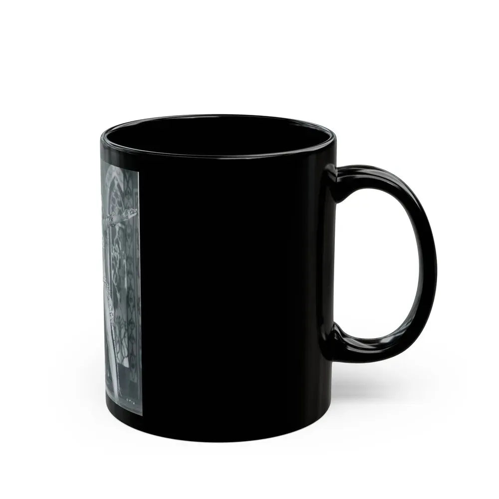Francine York #185 (Vintage Female Icon) Black Coffee Mug - Go Mug Yourself