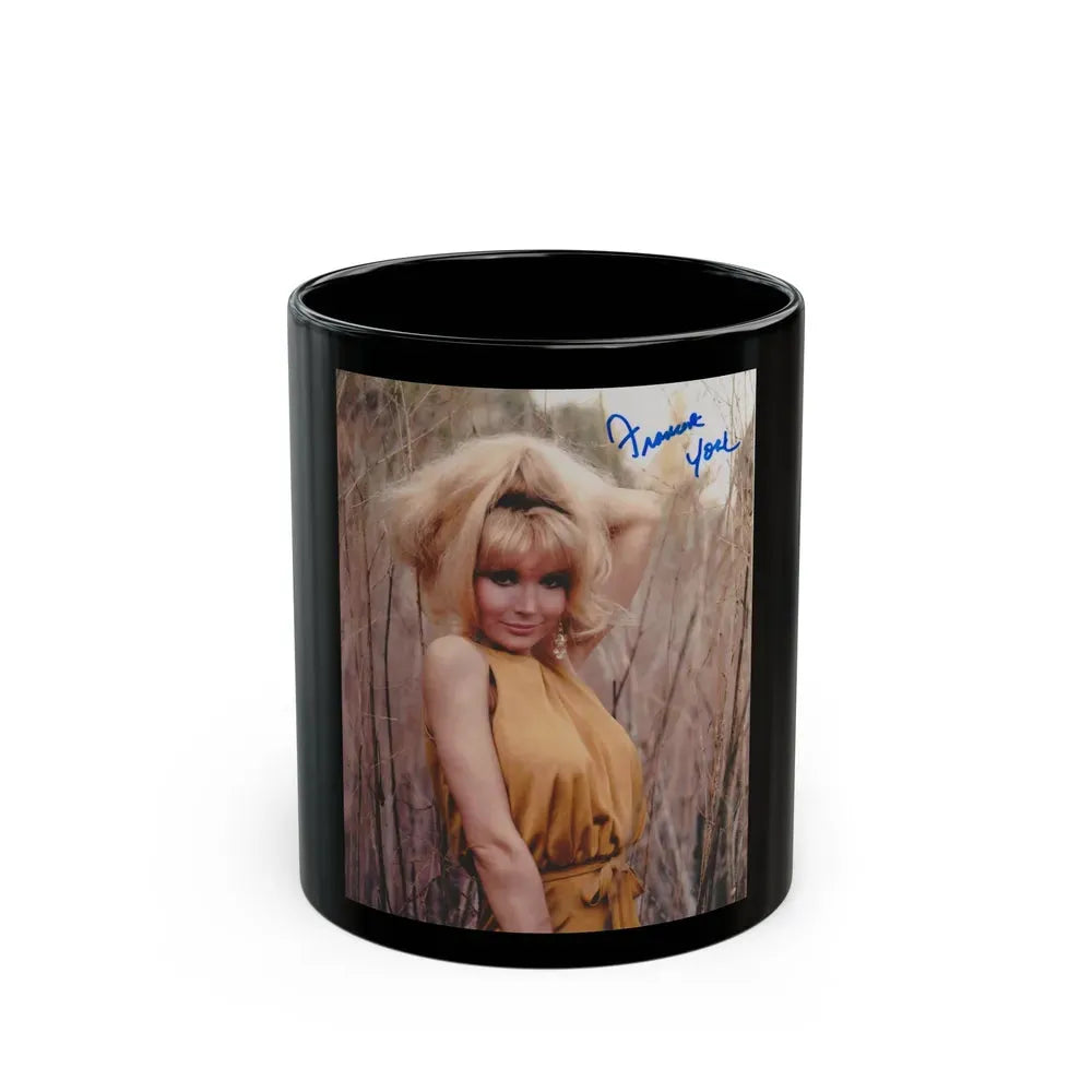 Francine York #19 (Vintage Female Icon) Black Coffee Mug 11oz - Go Mug Yourself