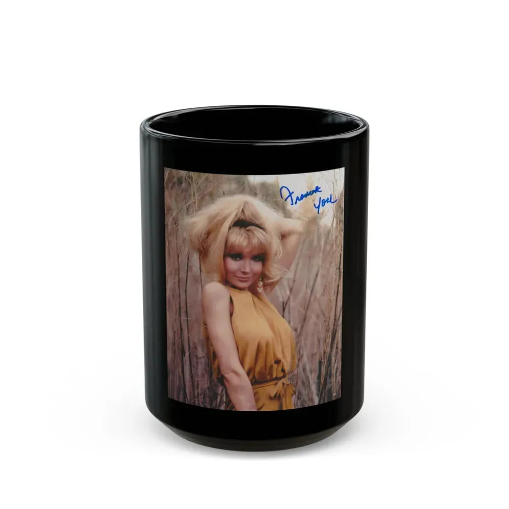 Francine York #19 (Vintage Female Icon) Black Coffee Mug 15oz - Go Mug Yourself