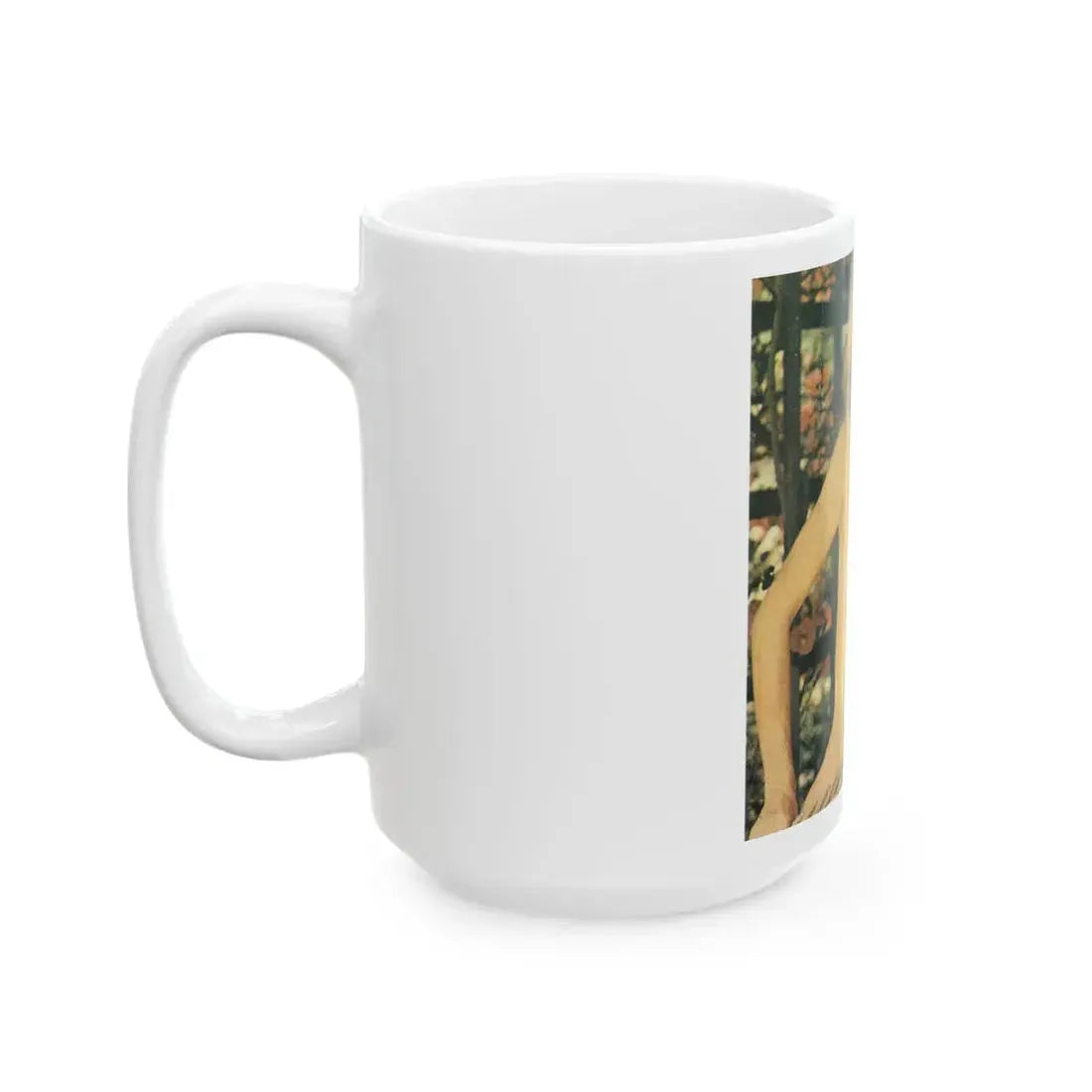 Francine York #23 - Topless (Vintage Female Icon) White Coffee Mug - Go Mug Yourself