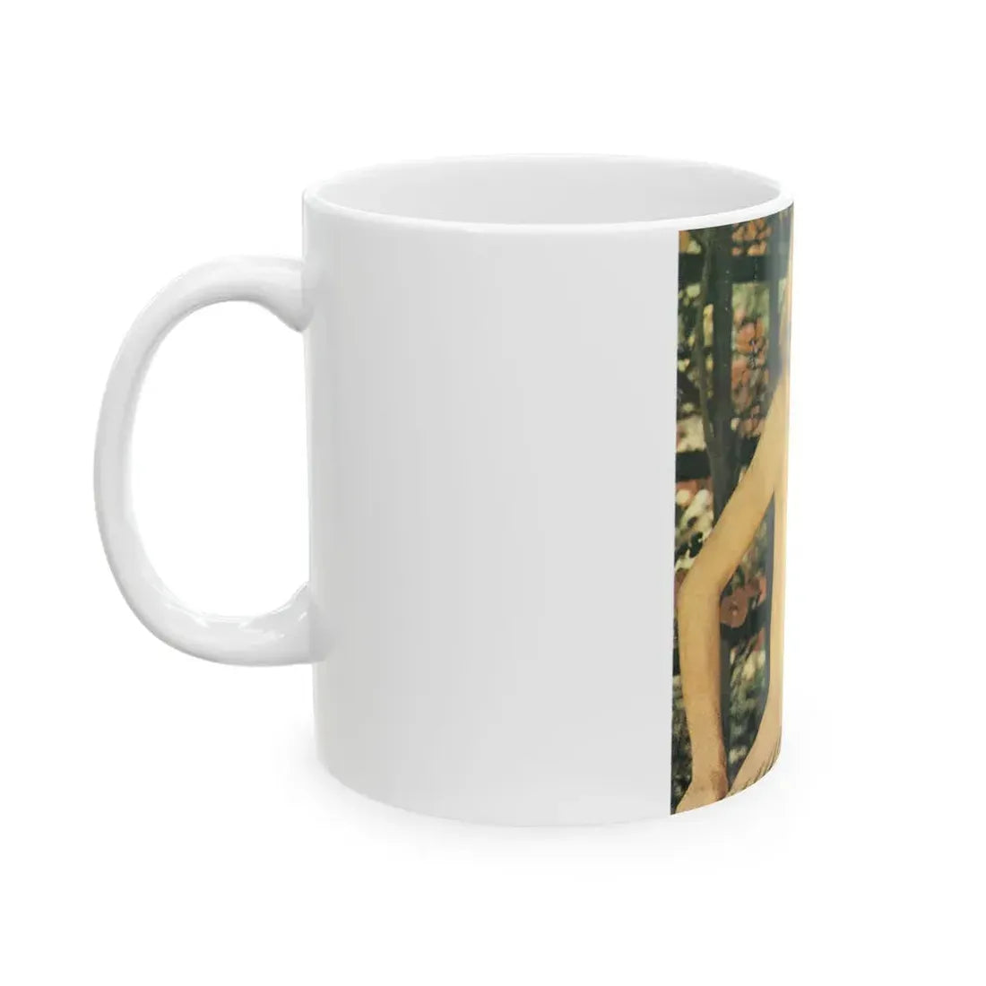 Francine York #23 - Topless (Vintage Female Icon) White Coffee Mug - Go Mug Yourself