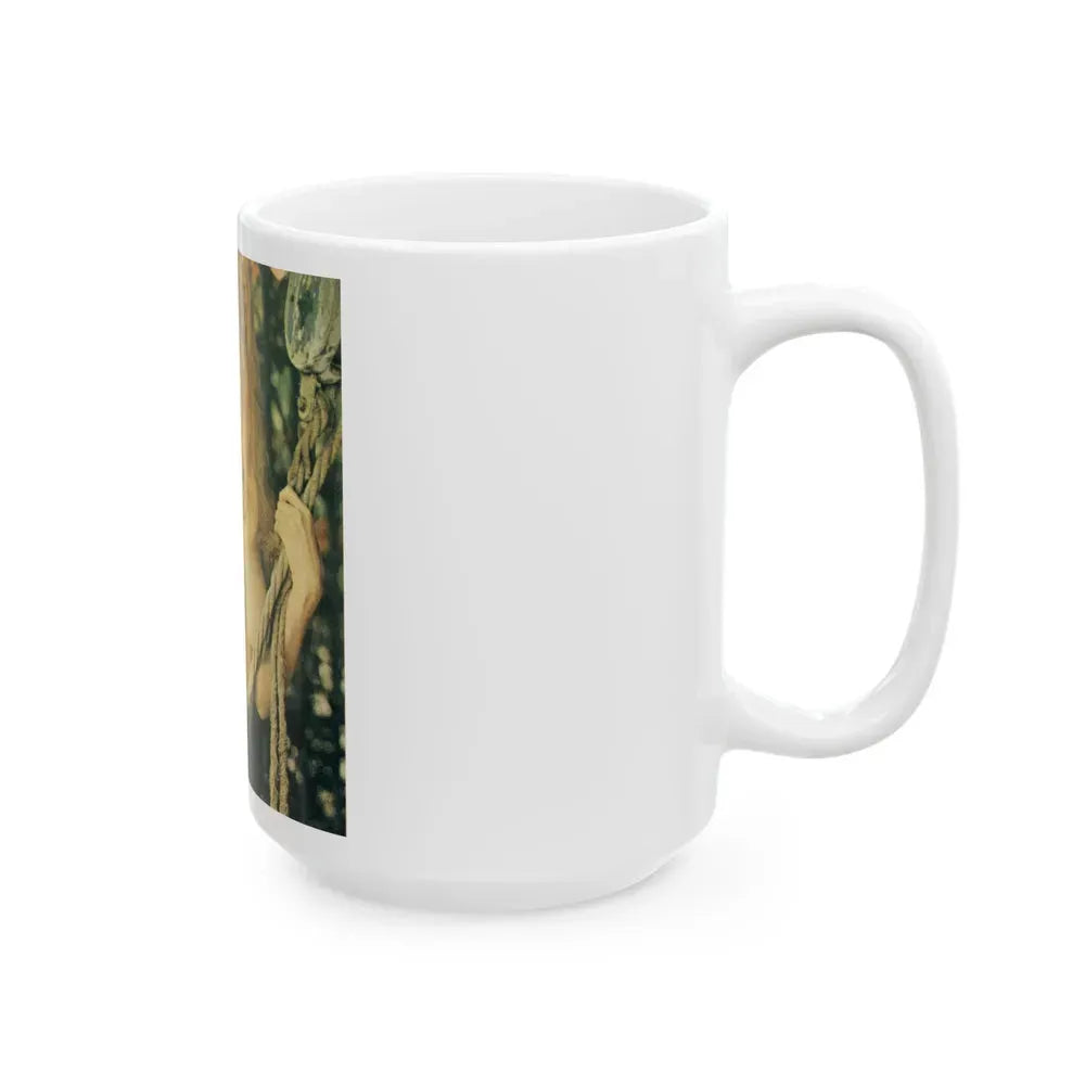 Francine York #23 - Topless (Vintage Female Icon) White Coffee Mug - Go Mug Yourself