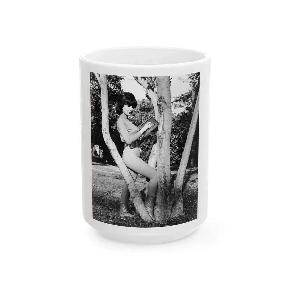 Francine York #36 (Vintage Female Icon) White Coffee Mug 15oz - Go Mug Yourself