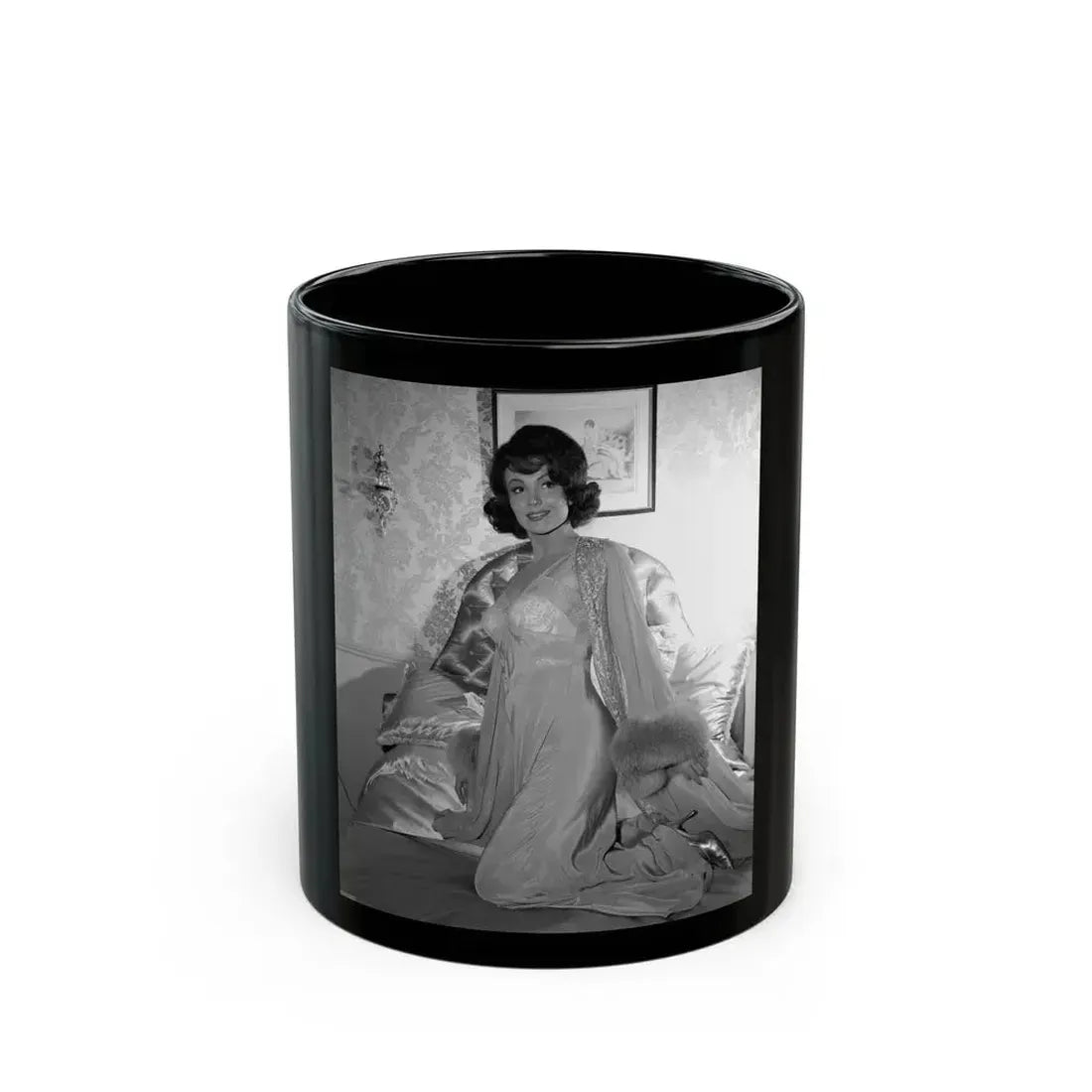 Francine York #41 1 (Vintage Female Icon) Black Coffee Mug 11oz - Go Mug Yourself