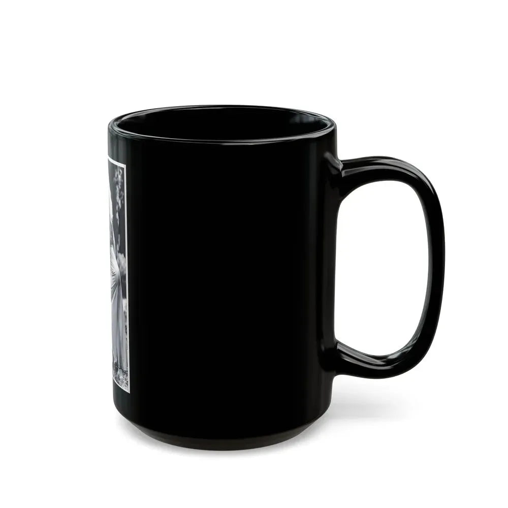 Francine York #43 (Vintage Female Icon) Black Coffee Mug - Go Mug Yourself