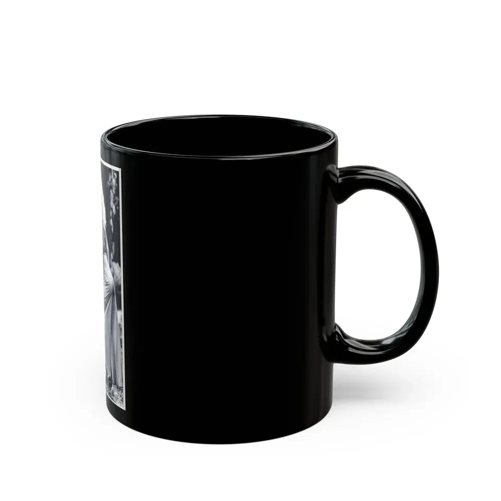 Francine York #43 (Vintage Female Icon) Black Coffee Mug - Go Mug Yourself
