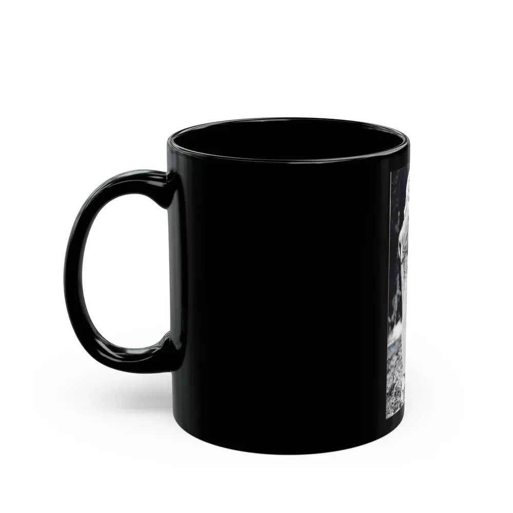Francine York #44 (Vintage Female Icon) Black Coffee Mug - Go Mug Yourself