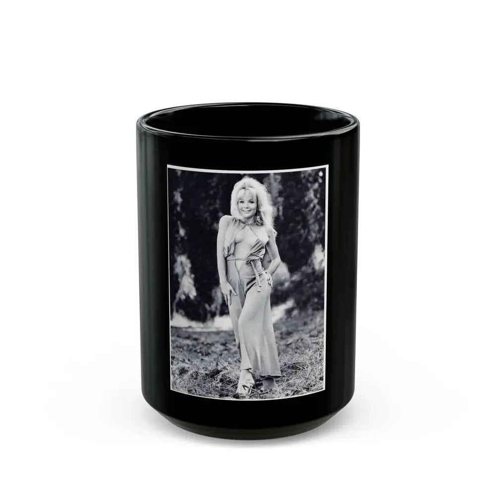 Francine York #45 (Vintage Female Icon) Black Coffee Mug 15oz - Go Mug Yourself