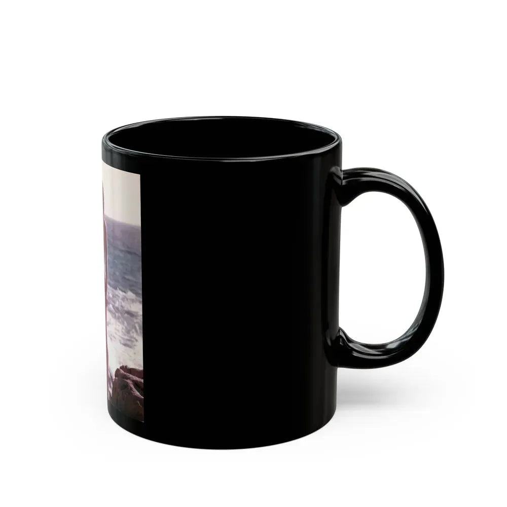 Francine York #48 (Vintage Female Icon) Black Coffee Mug - Go Mug Yourself