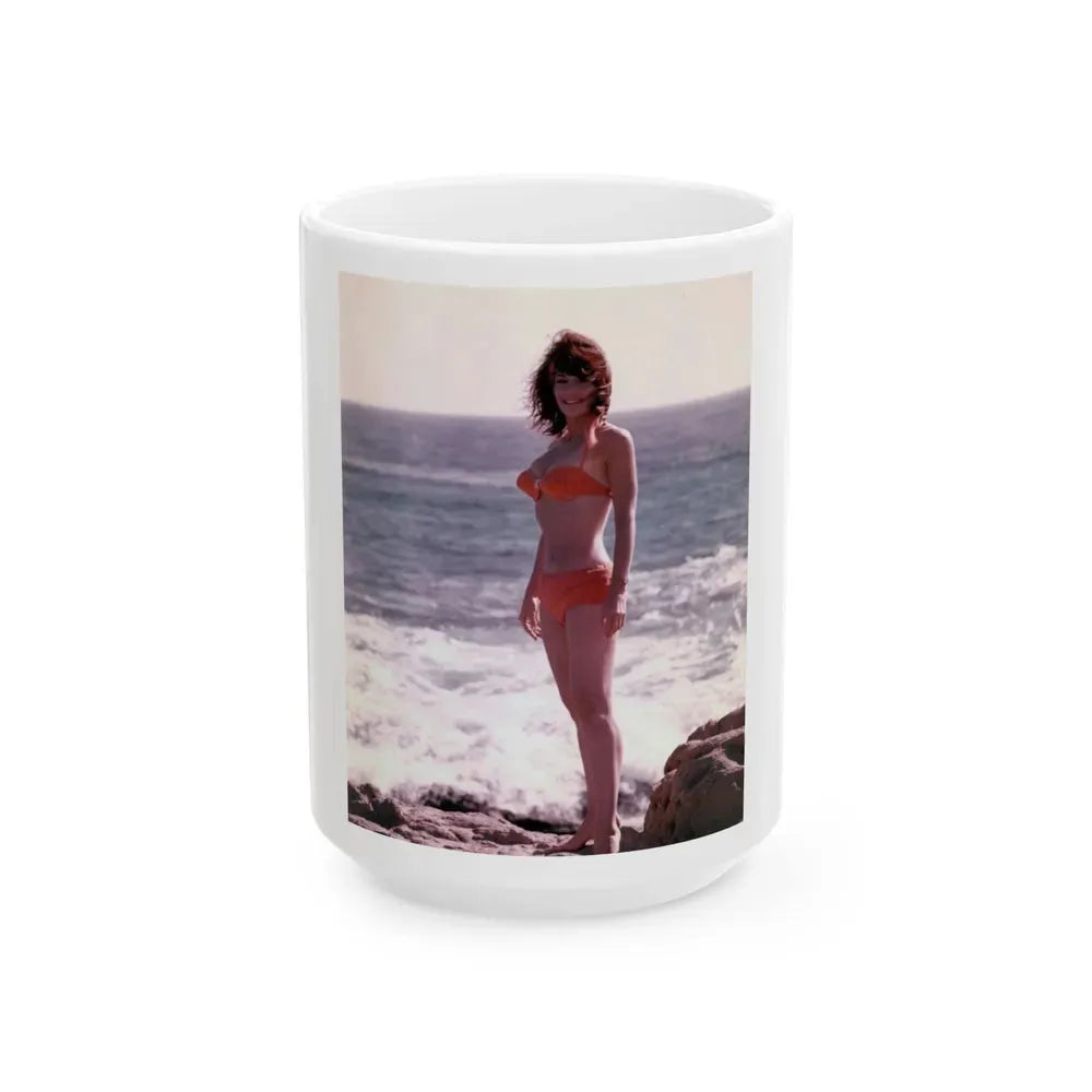 Francine York #48 (Vintage Female Icon) White Coffee Mug 15oz - Go Mug Yourself