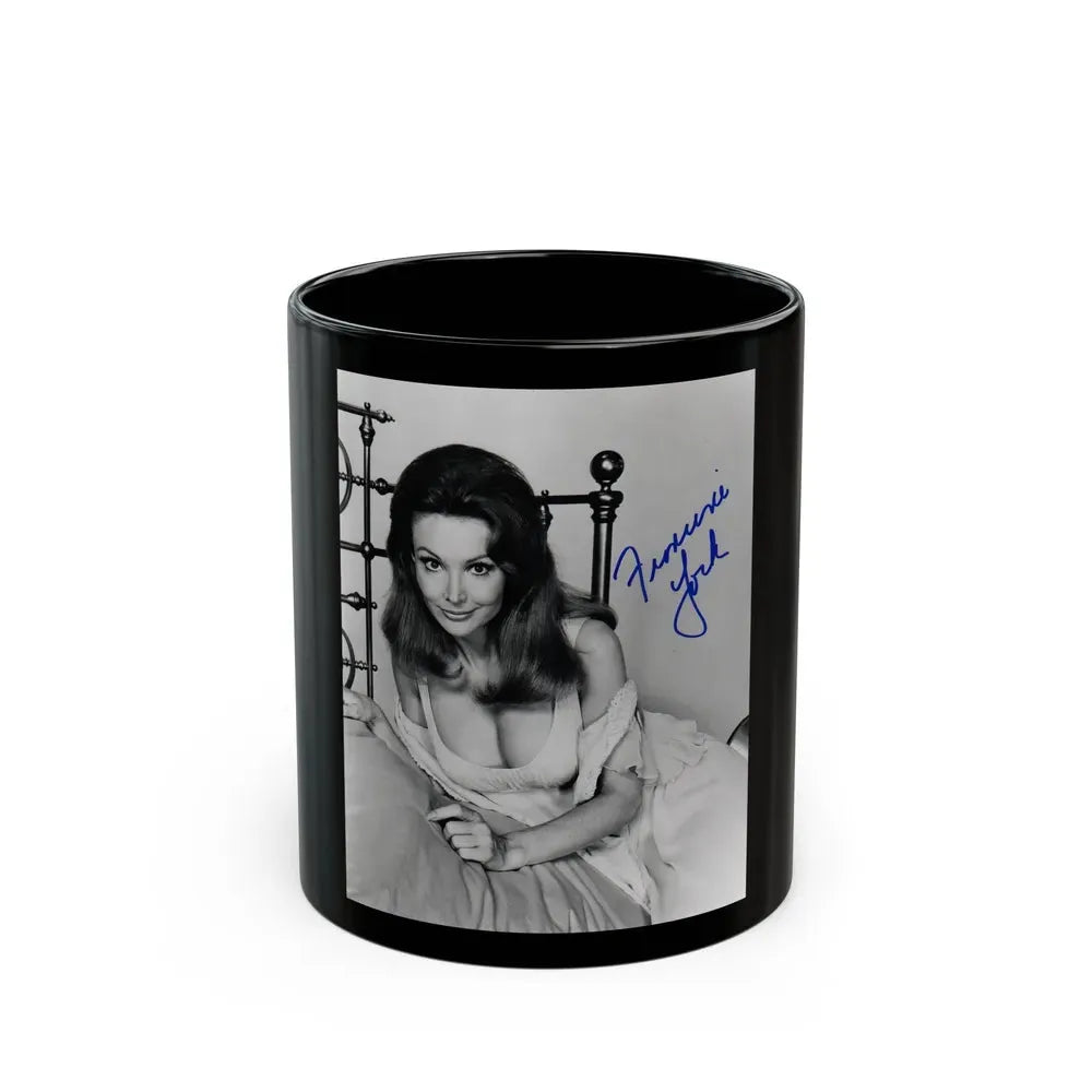 Francine York #50 (Vintage Female Icon) Black Coffee Mug 11oz - Go Mug Yourself