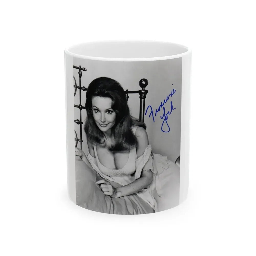 Francine York #50 (Vintage Female Icon) White Coffee Mug 11oz - Go Mug Yourself