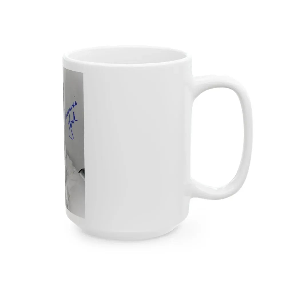 Francine York #50 (Vintage Female Icon) White Coffee Mug - Go Mug Yourself
