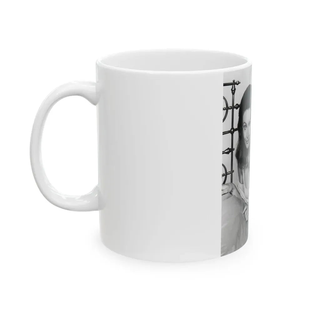 Francine York #50 (Vintage Female Icon) White Coffee Mug - Go Mug Yourself