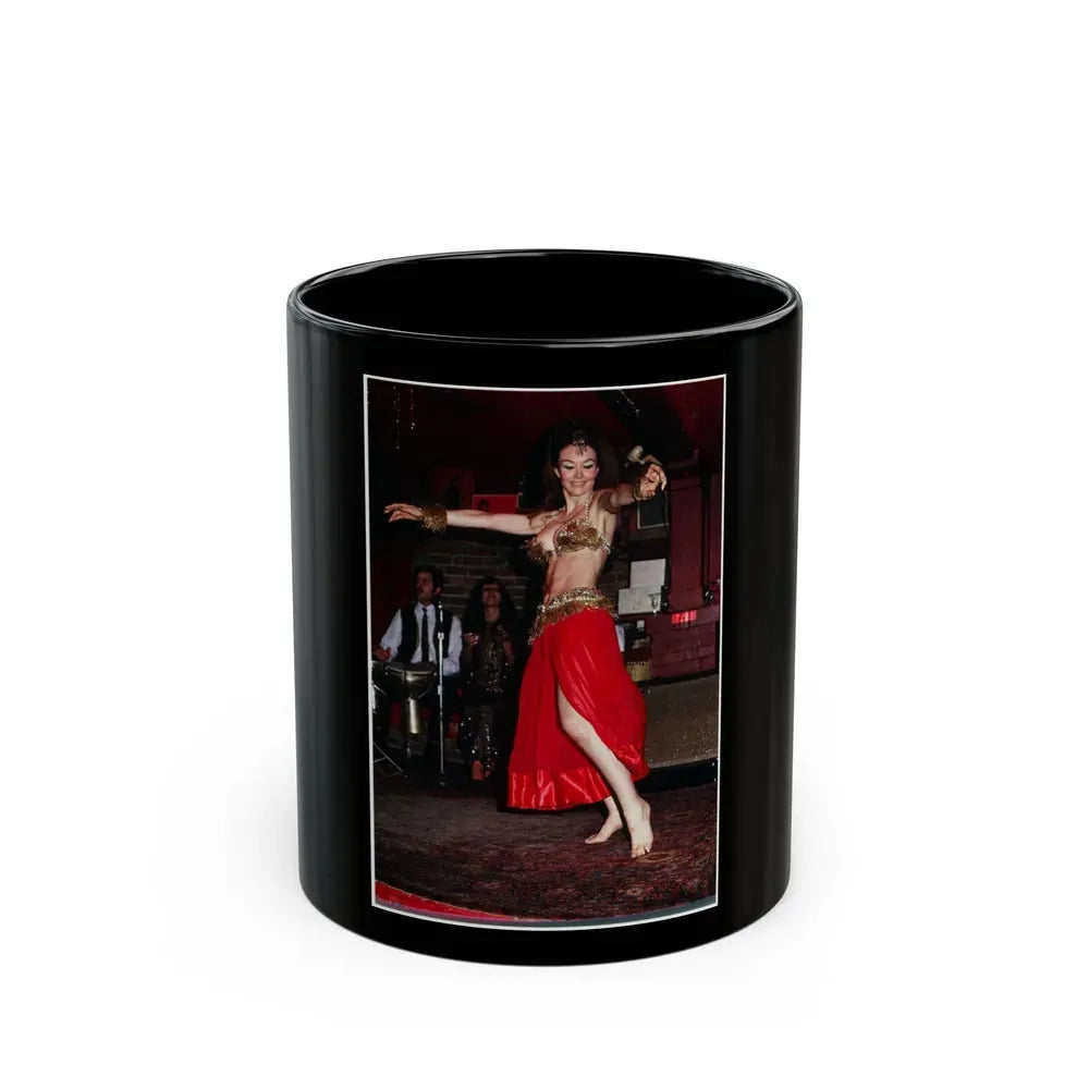 Francine York #53 (Vintage Female Icon) Black Coffee Mug 11oz - Go Mug Yourself