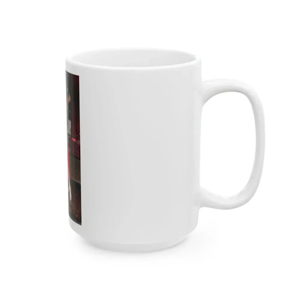 Francine York #53 (Vintage Female Icon) White Coffee Mug - Go Mug Yourself