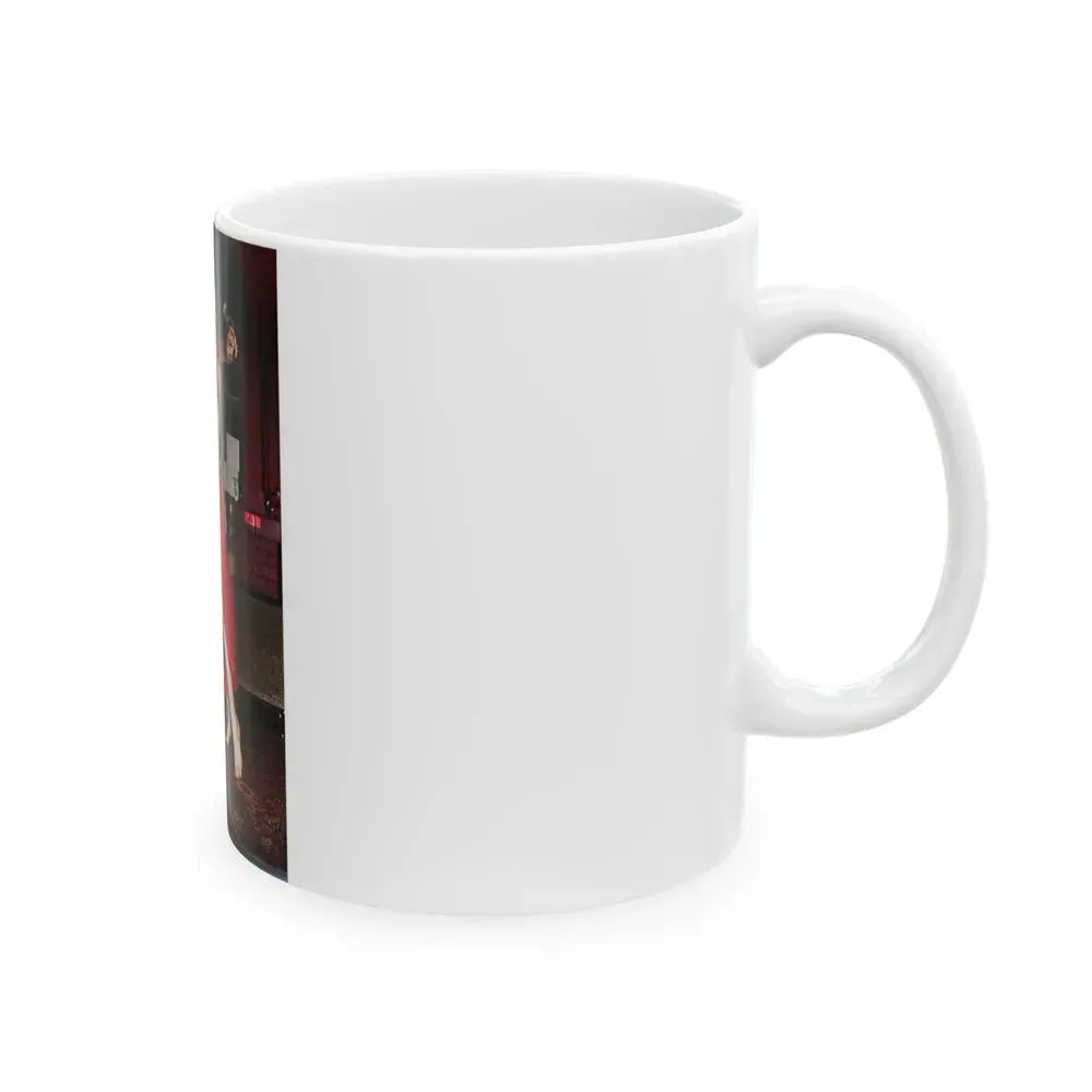 Francine York #53 (Vintage Female Icon) White Coffee Mug - Go Mug Yourself