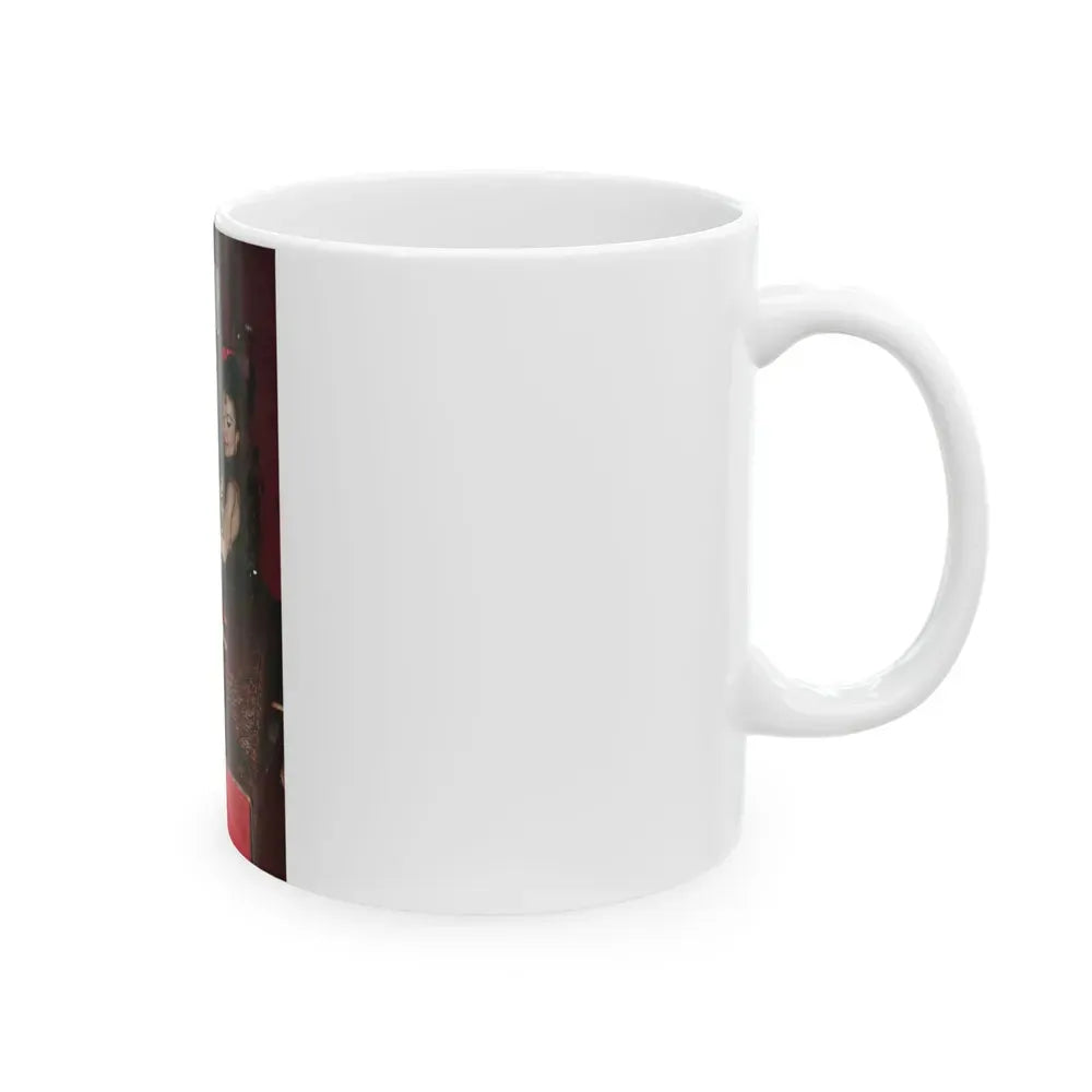 Francine York #54 (Vintage Female Icon) White Coffee Mug - Go Mug Yourself