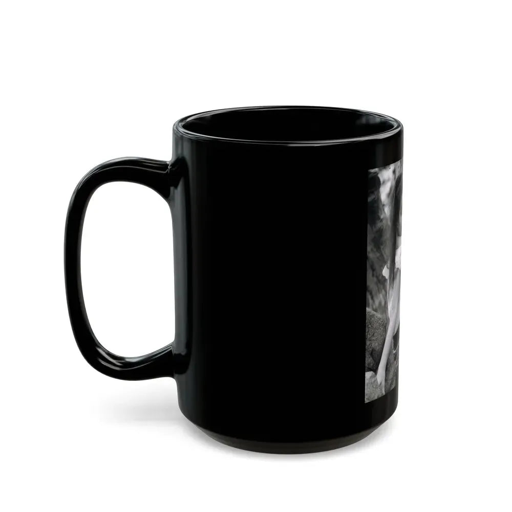 Francine York #61 (Vintage Female Icon) Black Coffee Mug - Go Mug Yourself