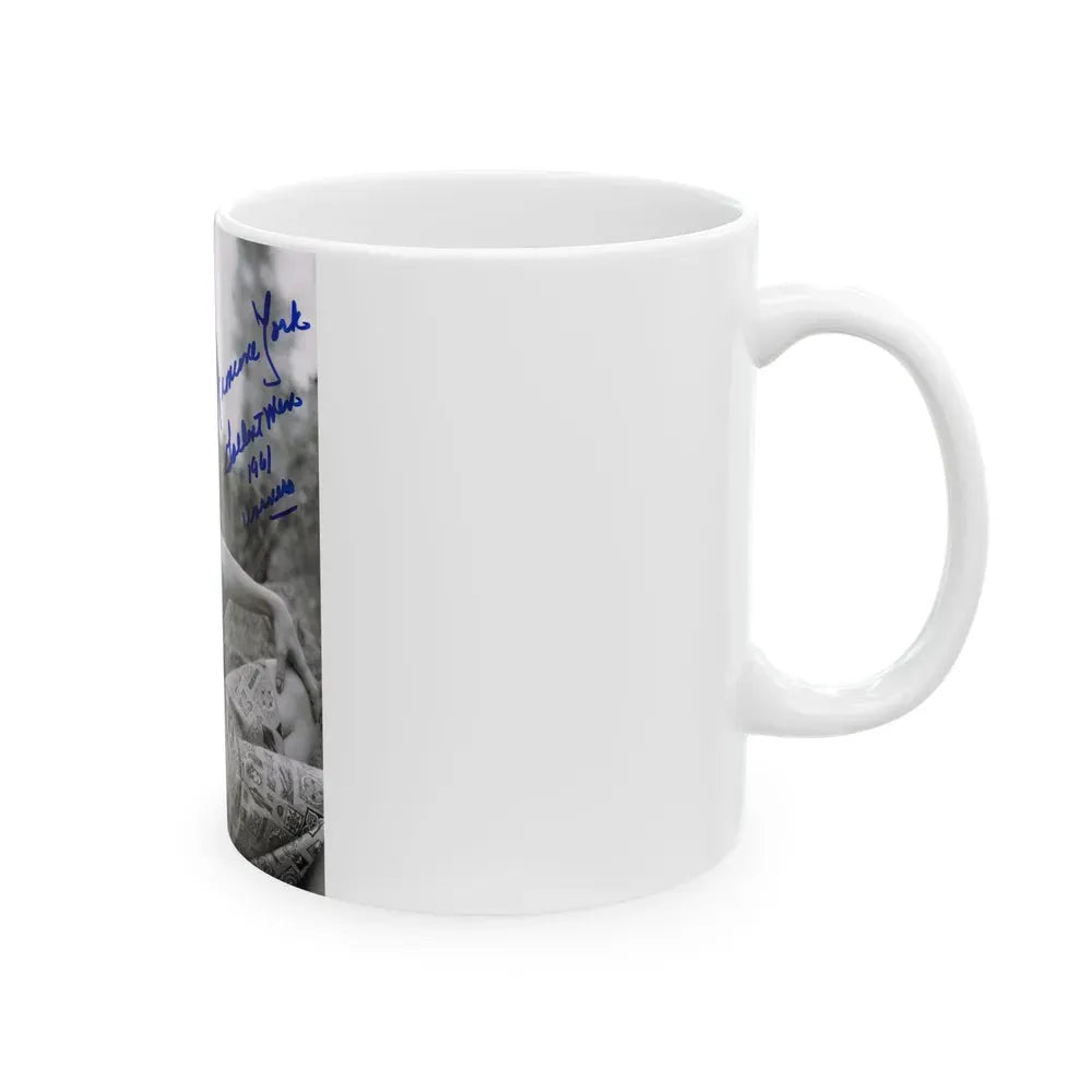 Francine York #61 (Vintage Female Icon) White Coffee Mug - Go Mug Yourself