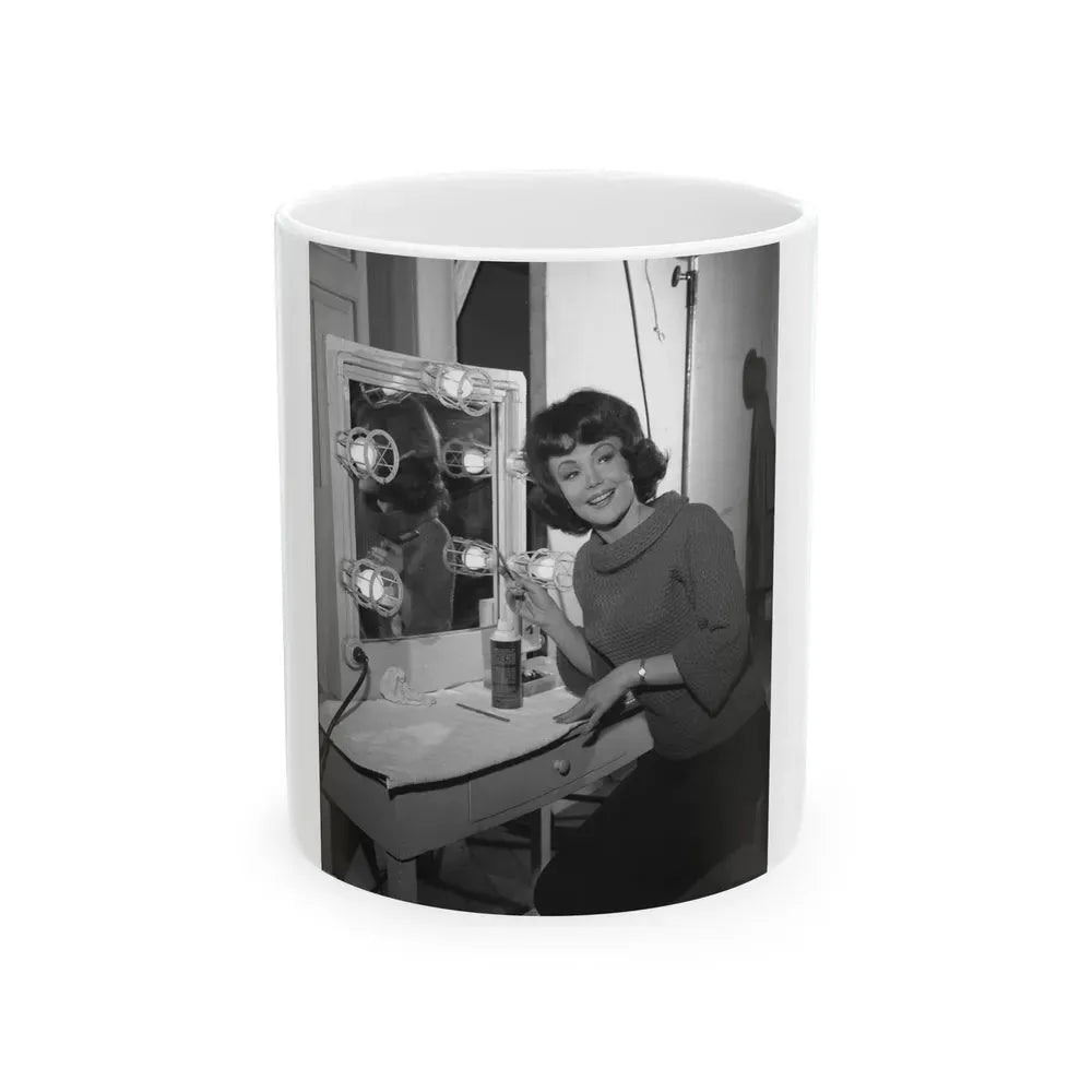 Francine York #67 (Vintage Female Icon) White Coffee Mug 11oz - Go Mug Yourself