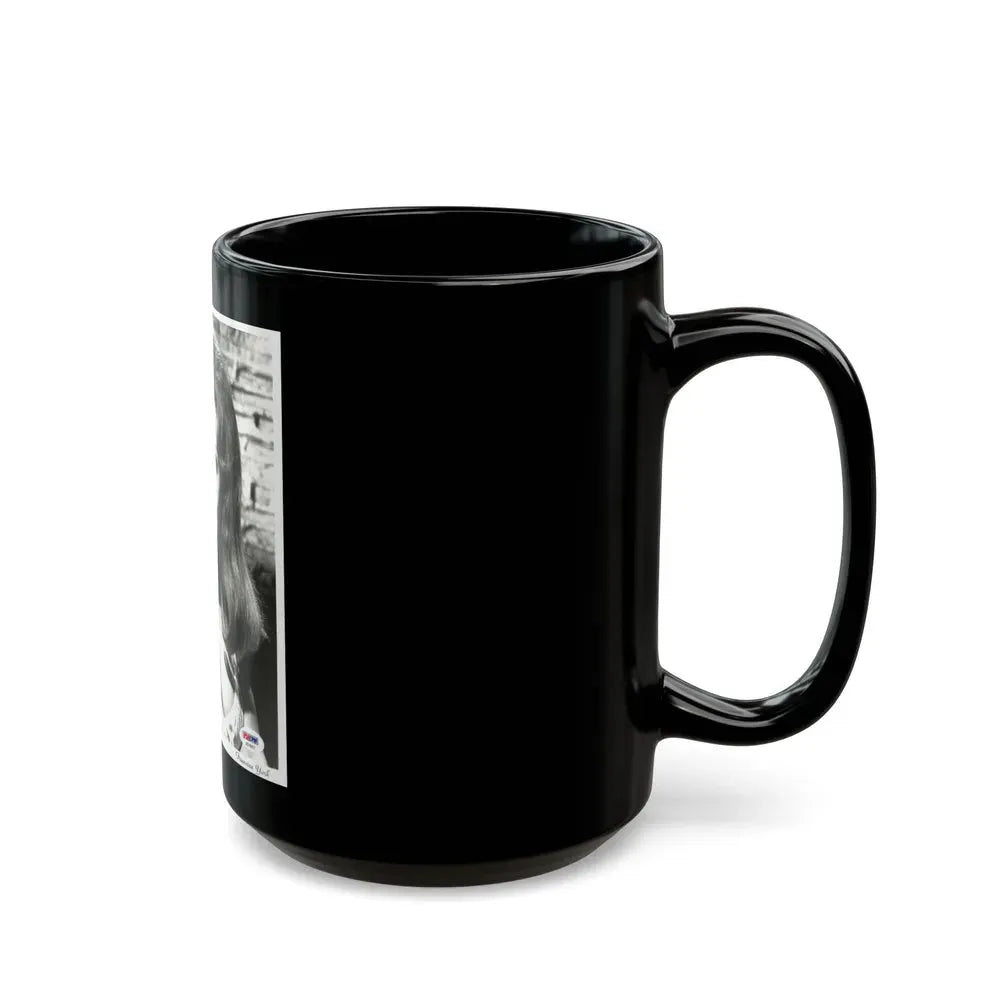 Francine York #68 (Vintage Female Icon) Black Coffee Mug - Go Mug Yourself