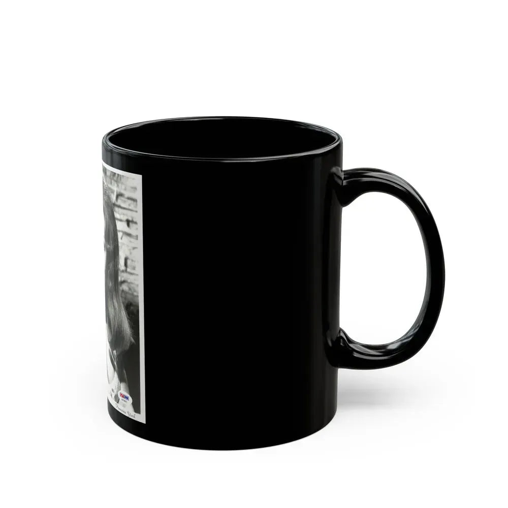 Francine York #68 (Vintage Female Icon) Black Coffee Mug - Go Mug Yourself