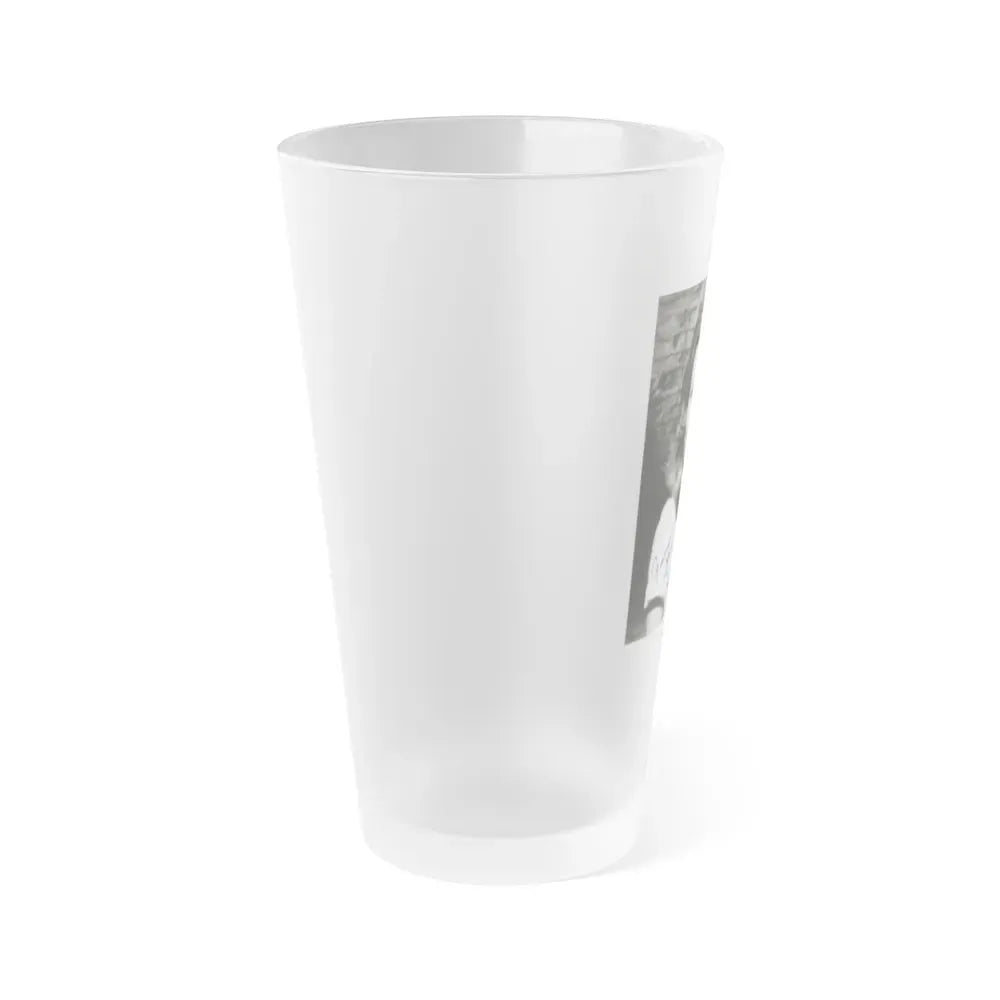 Francine York #68 (Vintage Female Icon) Frosted Pint Glass 16oz - Go Mug Yourself