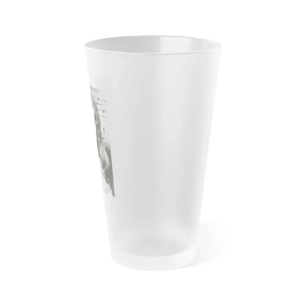 Francine York #68 (Vintage Female Icon) Frosted Pint Glass 16oz - Go Mug Yourself