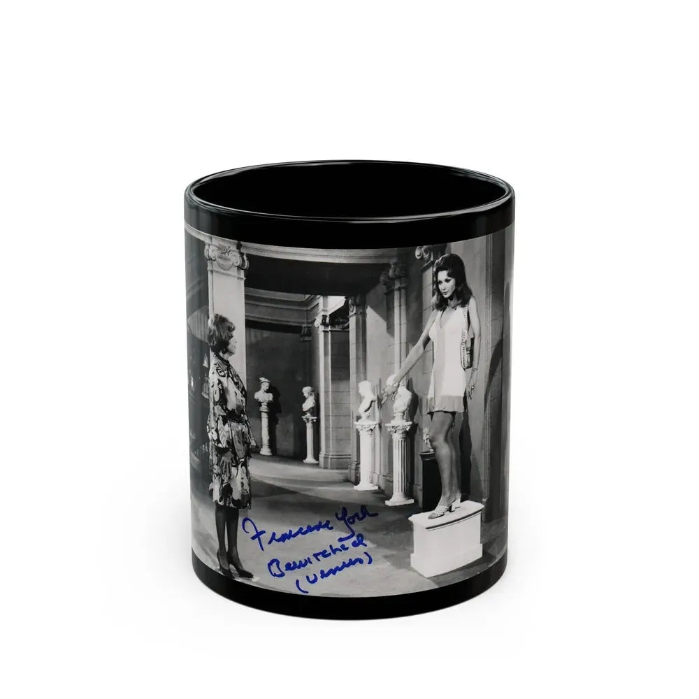 Francine York #71 (Vintage Female Icon) Black Coffee Mug 11oz - Go Mug Yourself