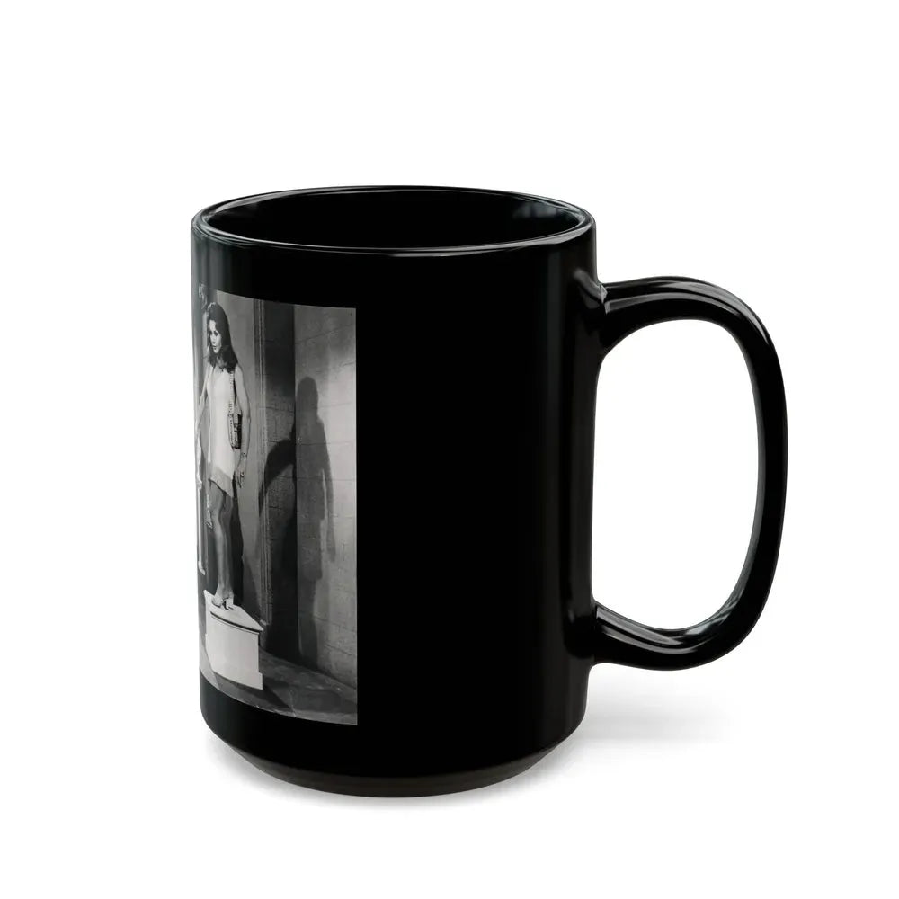 Francine York #71 (Vintage Female Icon) Black Coffee Mug - Go Mug Yourself
