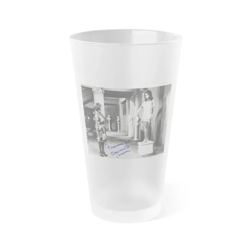 Francine York #71 (Vintage Female Icon) Frosted Pint Glass 16oz 16oz Frosted - Go Mug Yourself