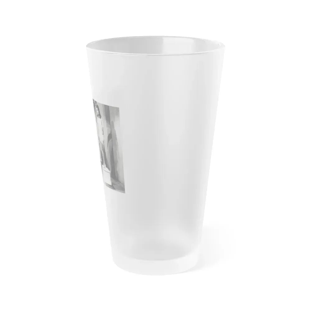 Francine York #71 (Vintage Female Icon) Frosted Pint Glass 16oz - Go Mug Yourself