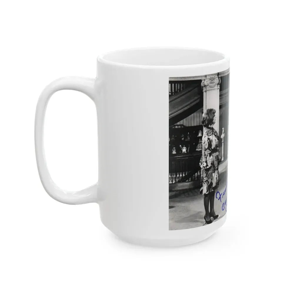 Francine York #71 (Vintage Female Icon) White Coffee Mug - Go Mug Yourself