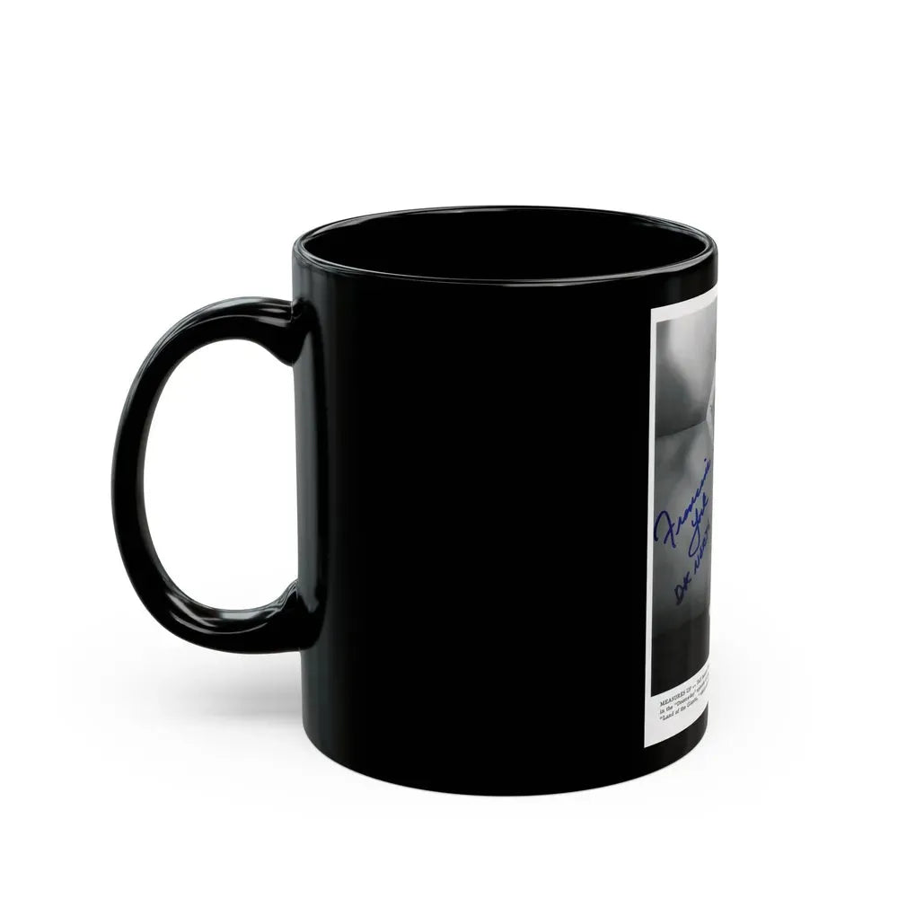 Francine York #79 (Vintage Female Icon) Black Coffee Mug - Go Mug Yourself